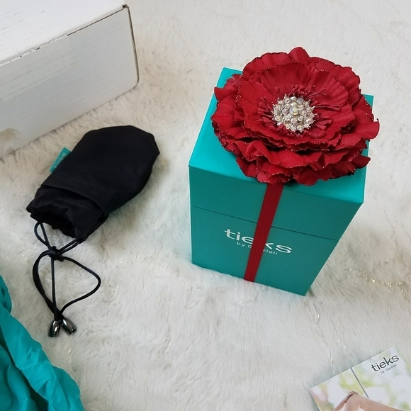 Tieks Burgundy Ballet Flats w/Accessories - Picture 11 of 11